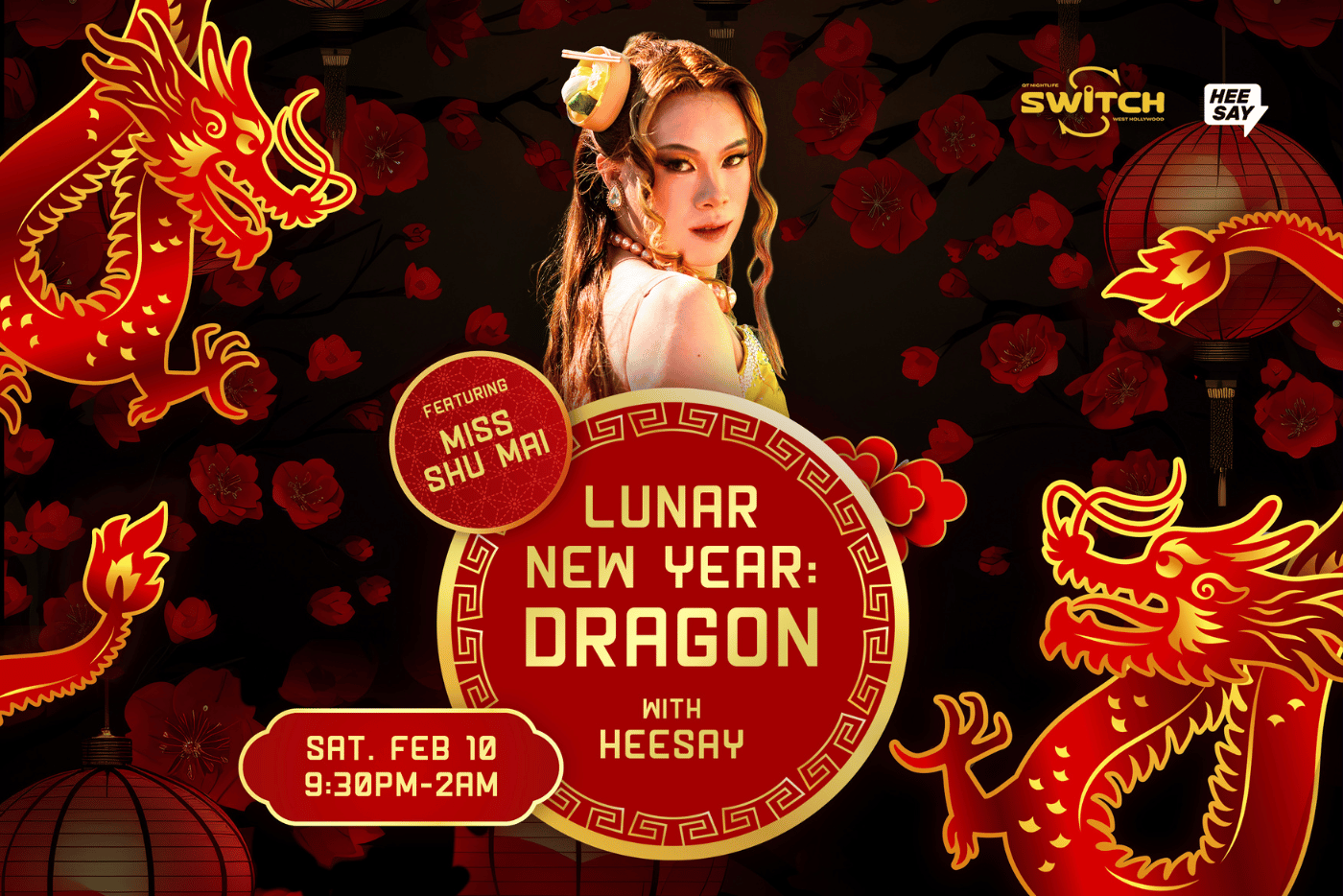 Sat Feb 10th SWITCH Queer & Asian Night Micky's West Hollywood Saturday