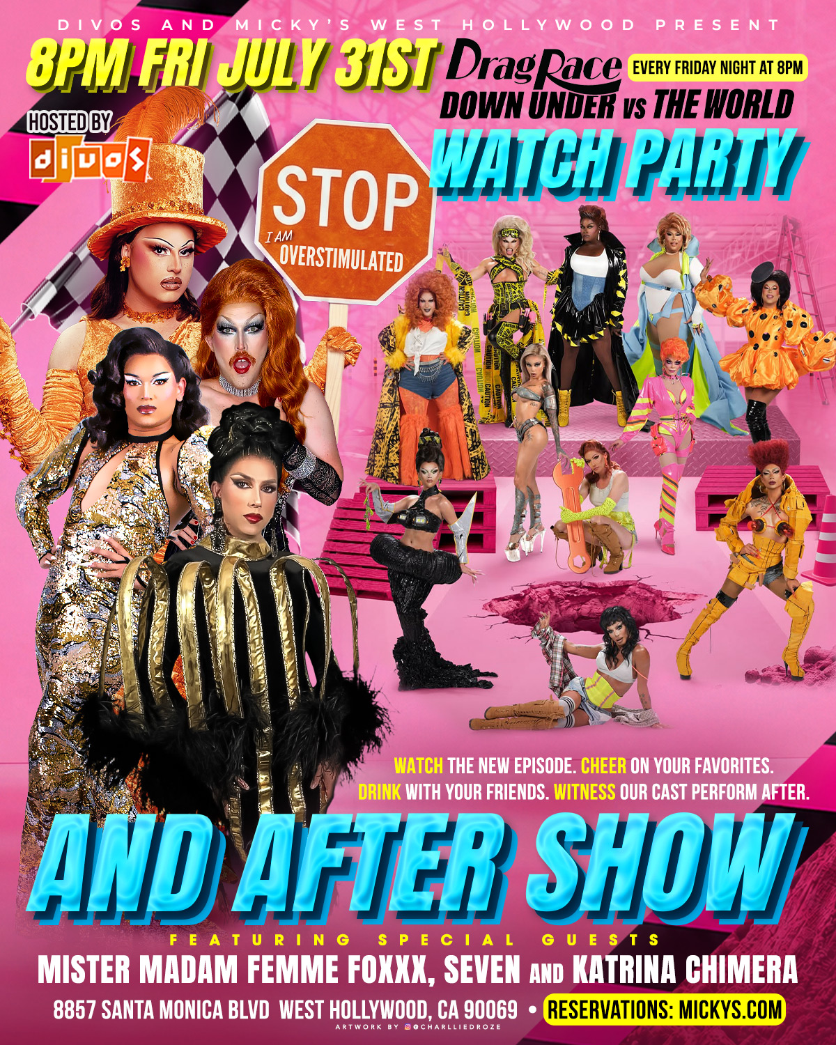 Drag Race Down Under vs The World Watch Party & After Show – 7/31/2026